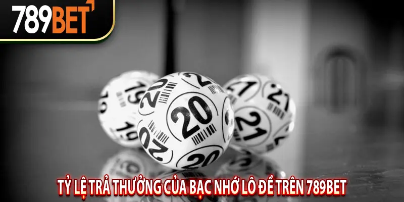 Tỷ lệ trả thưởng của bạc nhớ lô đề trên 789BET